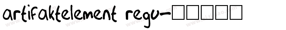 ArtifaktElement Regu字体转换